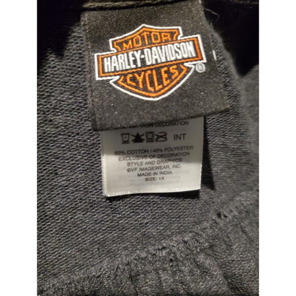 Harley Davidson Short Sleeve Zip-up Jacket - Women's 1X - RH#1 - Picture 7 of 7